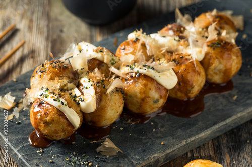 Homemade Japaense Octopus Takoyaki