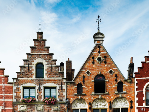 Flamencas Huizen in Bruges, Belgium photo