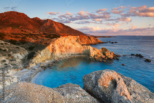 Coastal landscape near Kalo Nero village in southern Crete. photo