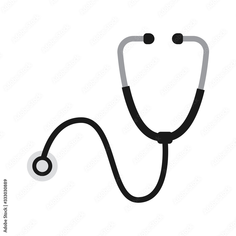 Canvas Print Isoalted stethoscope icon