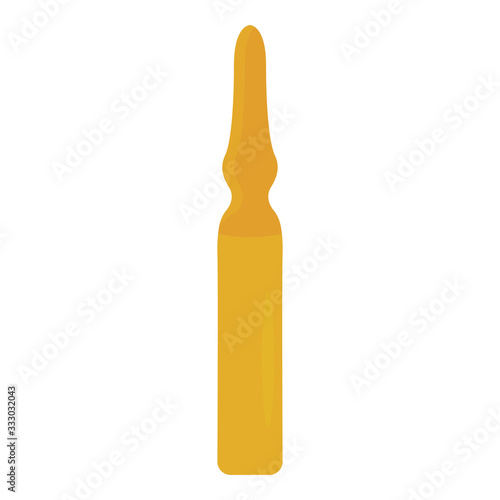 Isolated medical ampoule icon