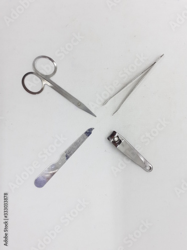 Beauty Saloon Tools in White Isolated Background © Yudhistira