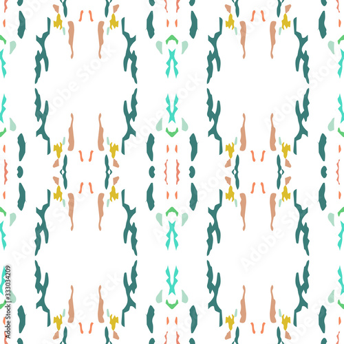 Spots, Ikat. Tie Dye, Batik. Seamless Pattern. 