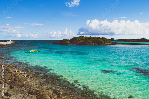 tropical island in the sea