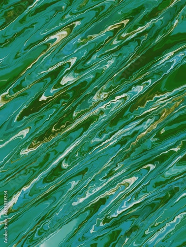 Suminagashi - The Art Of Marbling - Artistic Jade Green Marbled Paper Background