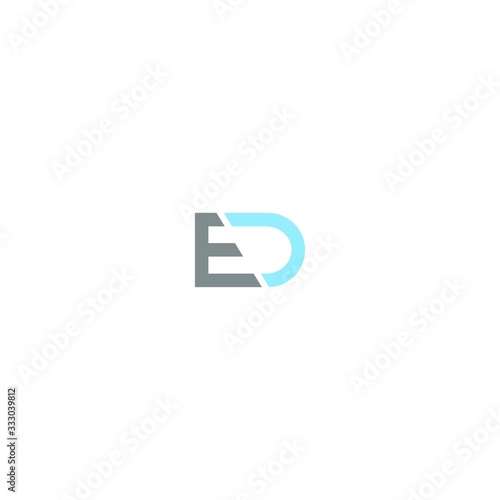 letter ed icon vector