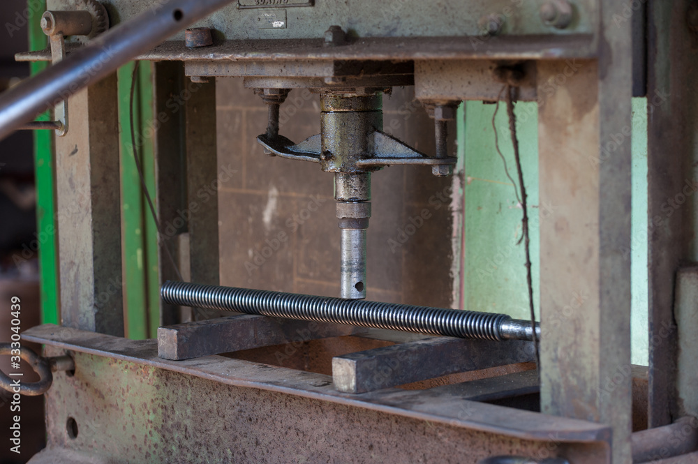 Finishing metal working internal steel surface on lathe grinder. Metalworking industry Finishing metal working internal steel surface on lathe grinder. Metalworking industry