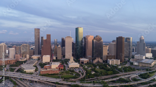 Downtown Houston aerial view from the west side © Kamil