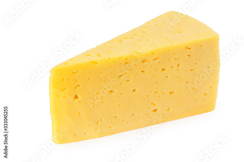 Wallpaper Mural Cut of cheese isolated on a white background Torontodigital.ca