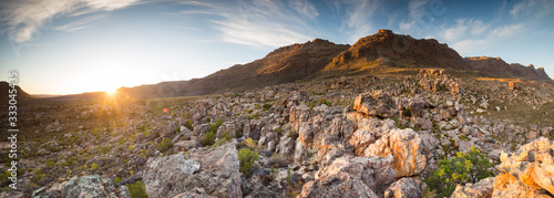 Wide angle landscape images of the Cederberg Mountains in the western cape of south africa