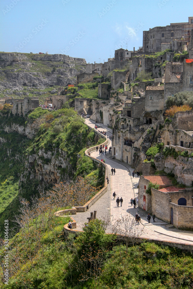 Overview of the Sassi di Matera of the Italian city of Matera, Basilicata, Italy Overview of the Sassi di Matera of the Italian city of Matera, Basilicata, Italy