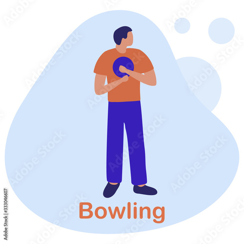 Vector Bowling Club People Player Win Sport Game