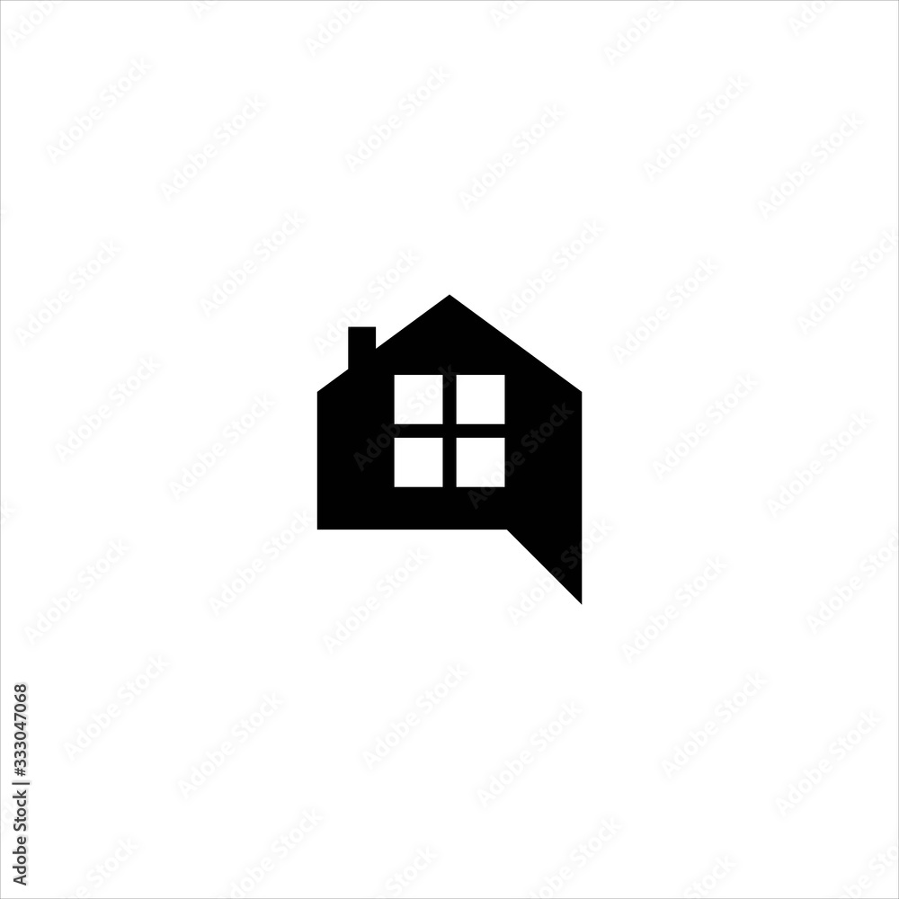 black house silhouette logo design black house silhouette logo design