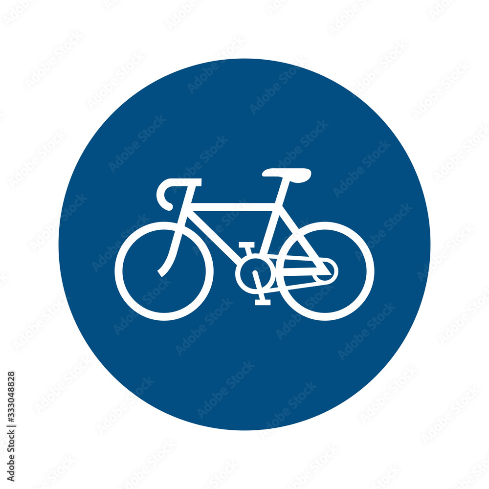 Mandatory path for cyclists Mandatory path for cyclists
