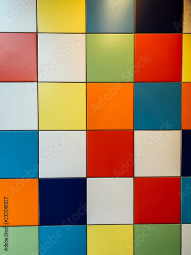 square multi-colored tile texture background wall structure