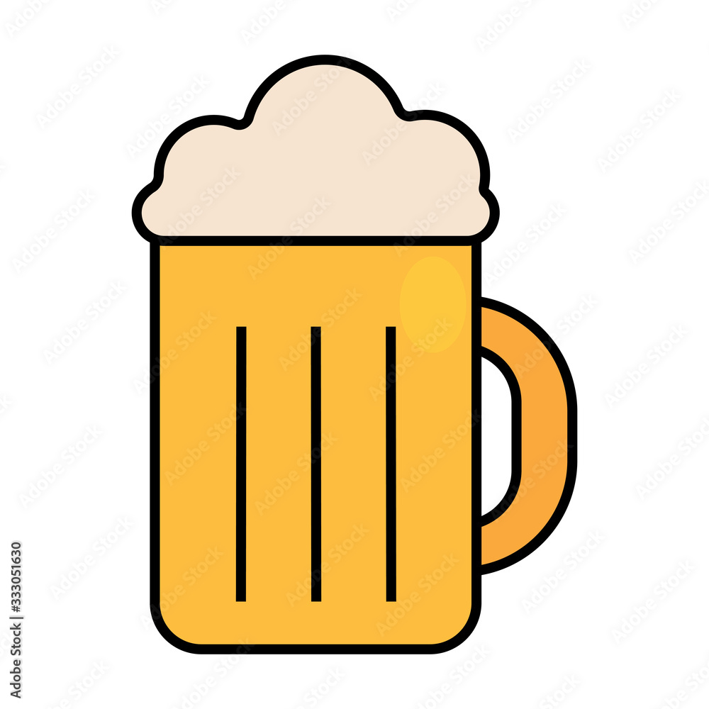 Isolated beer mug icon Isolated beer mug icon