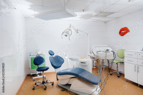 Modern bright dental office with new equipment. Dentistry