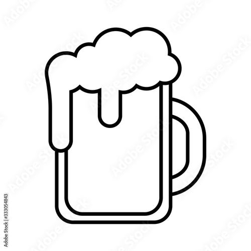 Isolated beer mug icon