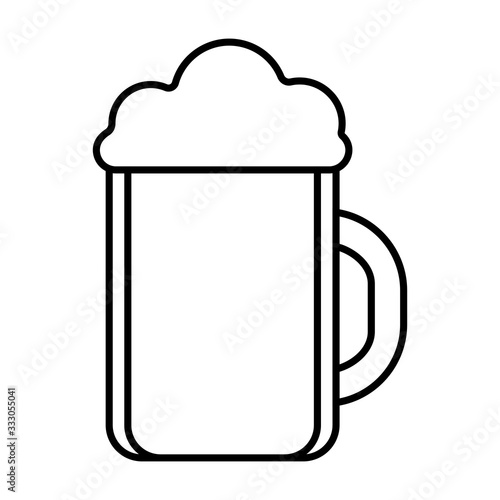 Isolated beer mug icon