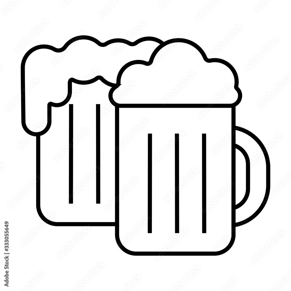 Isolated beer mug icon Isolated beer mug icon