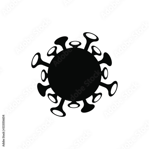 Stop Novel Coronavirus outbreak covid-19 2019-nCoV symptoms in Wuhan China. Vector virus icon sign banner isolated on white background