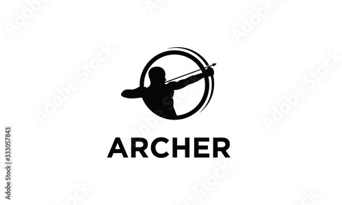 Photographie Symbol Archer Vector Logo Design Inspirations