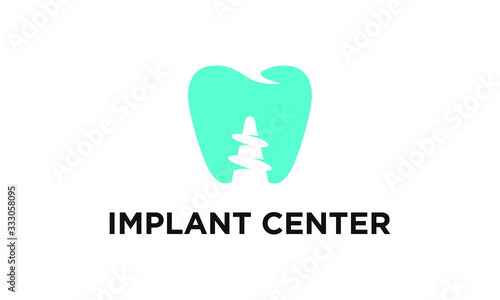 Implant Dental Vector Logo Design Inspirations