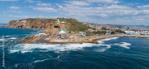 Panoramic views of the stunning holiday town of Mosselbay in the Garden Route of South Africa