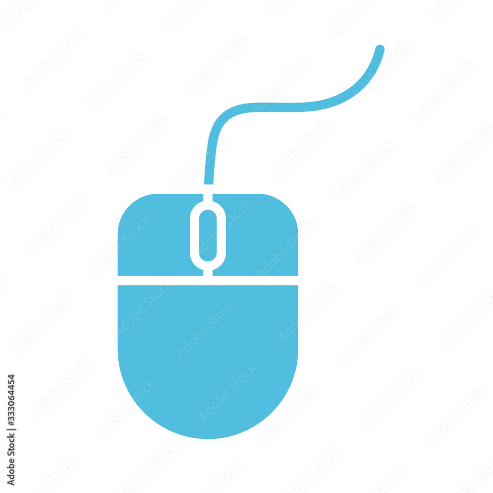 mouse hardware silhouette style icon mouse hardware silhouette style icon