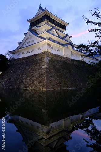 Kitakyushu Japan - Kokura Castle vertical