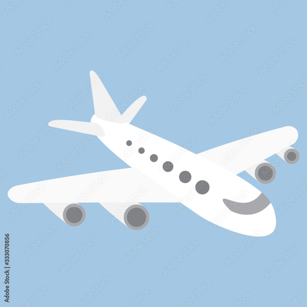 Airplane, white plane icon, vector illustration. Airplane, white plane icon, vector illustration.