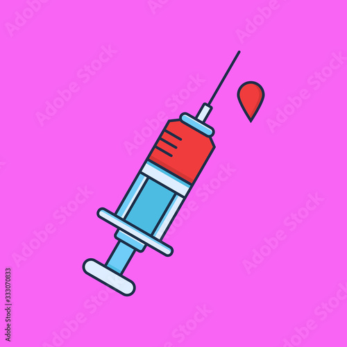 Injection Flat Illustration