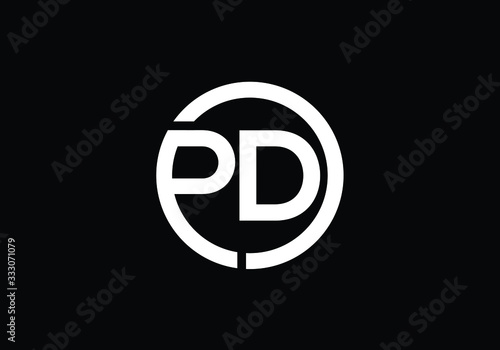 P D, PD Initial Letter Logo design vector template, Graphic Alphabet Symbol for Corporate Business Identity