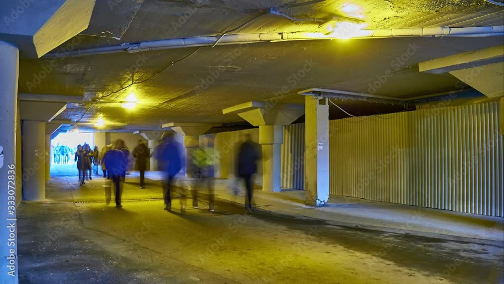 timelapse from under bridge east of Moscow metro Cherkizovsky timelapse from under bridge east of Moscow metro Cherkizovsky
