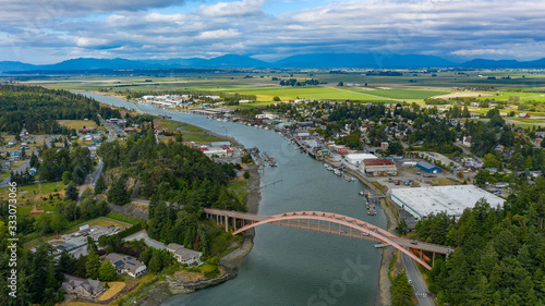 The Town of La Conner in Northern Washington photo