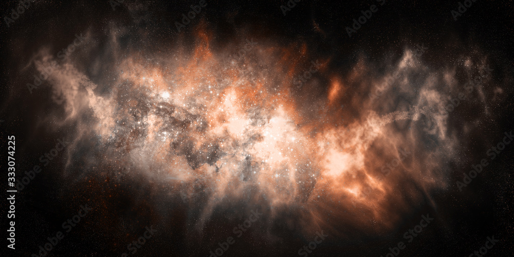 Beautiful galaxy in space. An explosion of humanity.