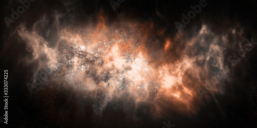 Beautiful galaxy in space. An explosion of humanity.