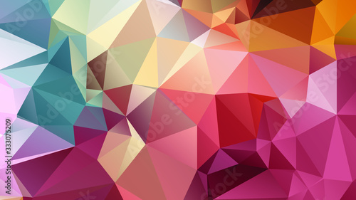 Abstract Color Polygon Background Design, Abstract Geometric Origami Style With Gradient