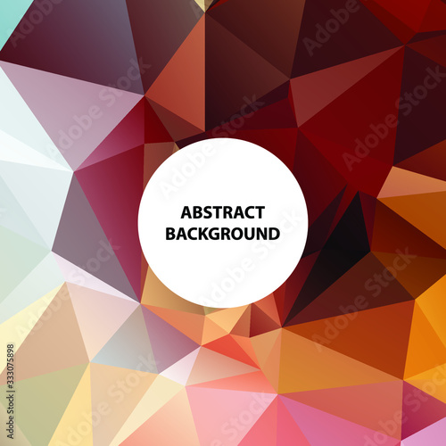 Abstract Color Polygon Background Design, Abstract Geometric Origami Style With Gradient