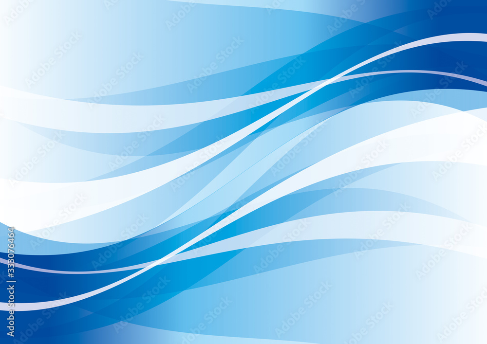 Fototapeta premium 曲線 抽象 背景 青
