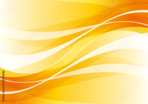 曲線　抽象　背景　オレンジ