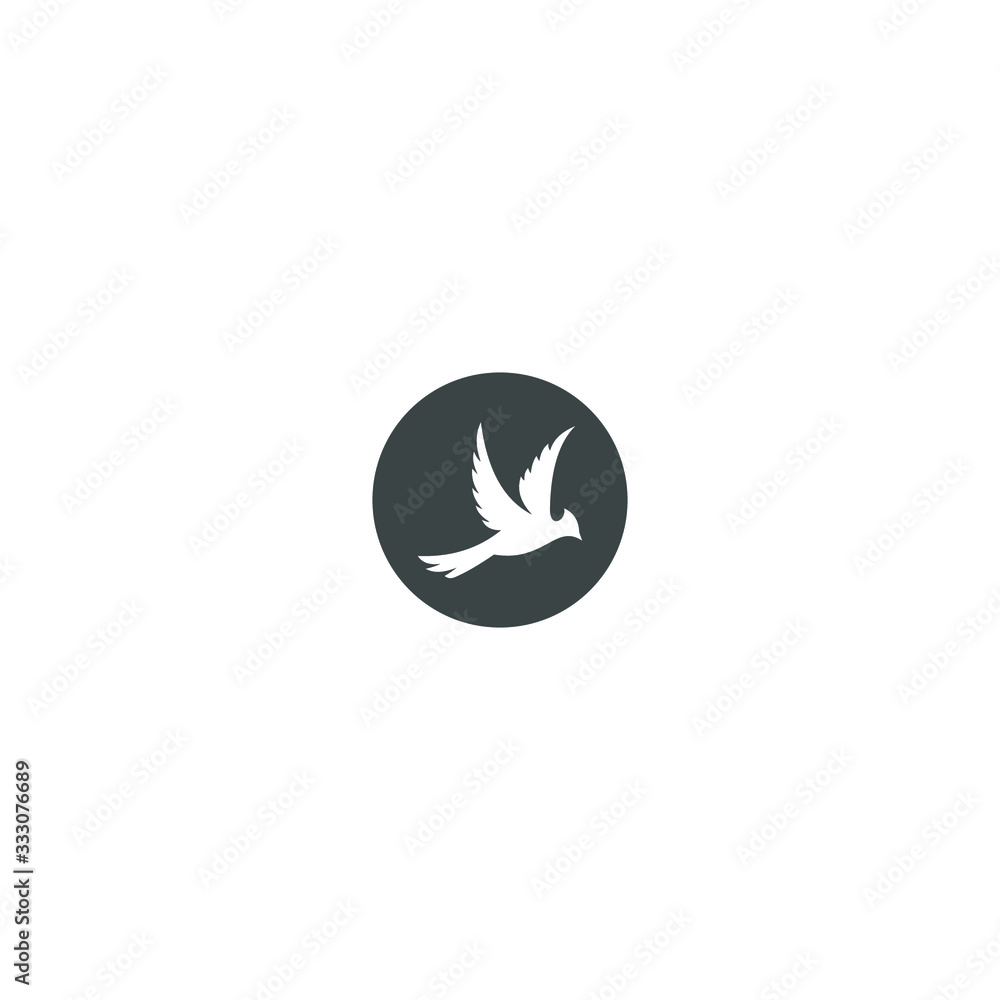 simple and modern bird logo