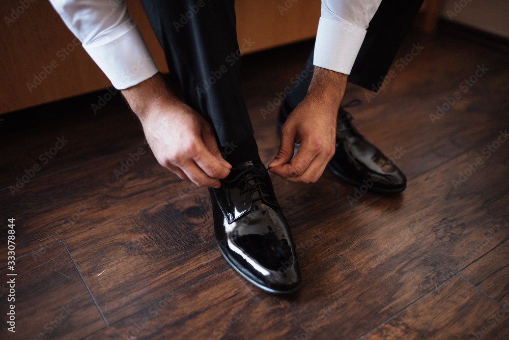 A businessman is preparing to meet with clients A businessman is preparing to meet with clients