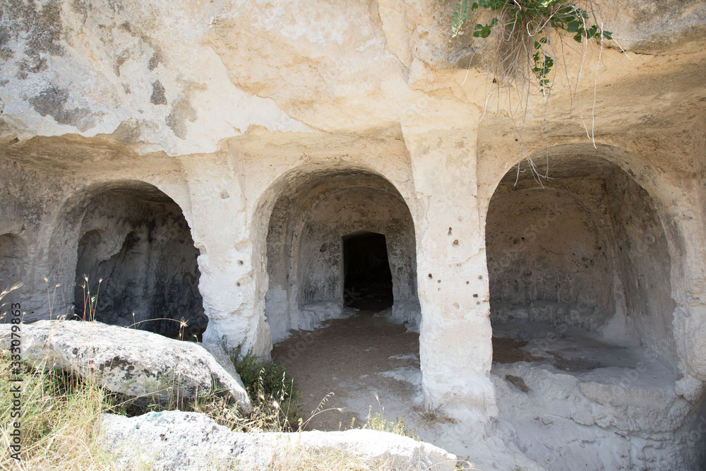 Palaeolithic Caves at Matera Italy