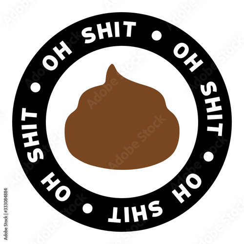 Round Oh Shit Clipart