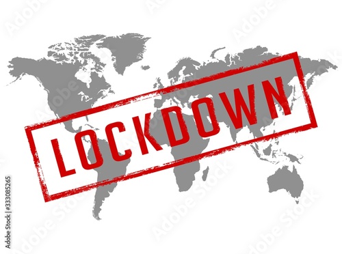 Lockdown the city in the worlds during Epidemic Ncov 2019 Coronavirus Earth lockdown Danger Vector Illustration