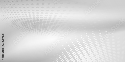 Abstract grey pattern and background poster with dynamic waves. technology Particle Mist network Cyber security Vector illustration.