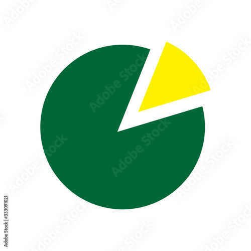 Pie Cart icon vector