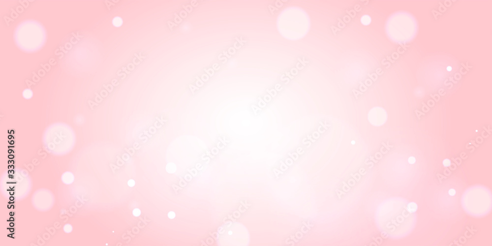 桜　春　背景素材　ピンク　舞う　花吹雪　玉ボケ　バナー　ヘッダー　広告　パンフレット