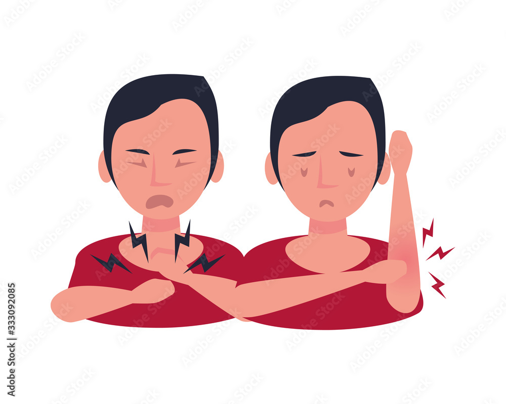 persons sick with symptoms characters persons sick with symptoms characters
